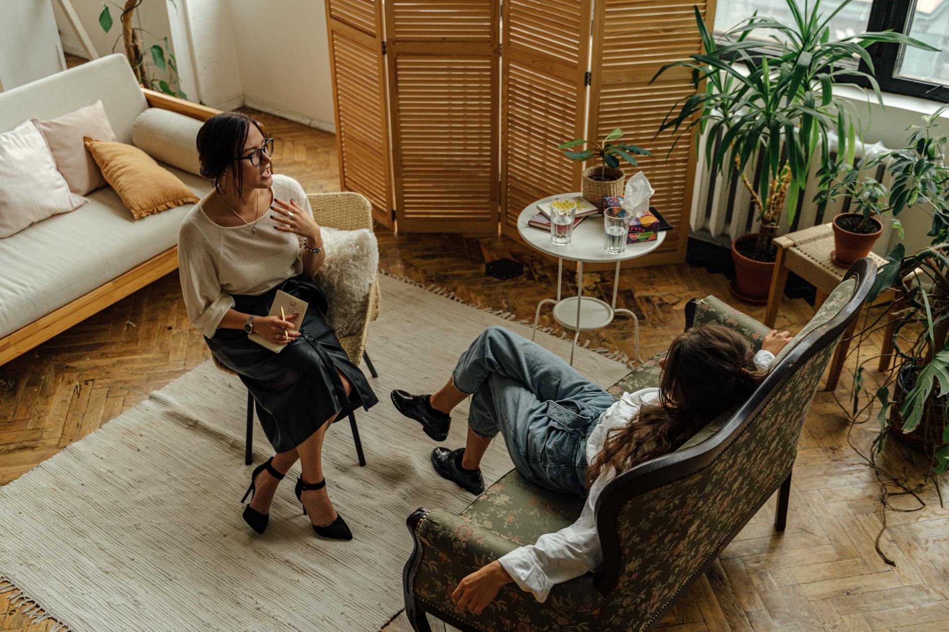 Shape health coach meeting with a patient in a New Mexico clinic